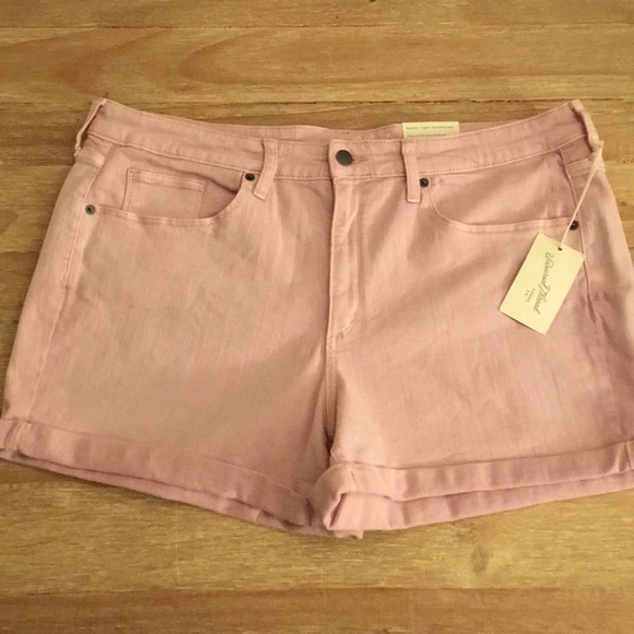 pink stretch denim fabric